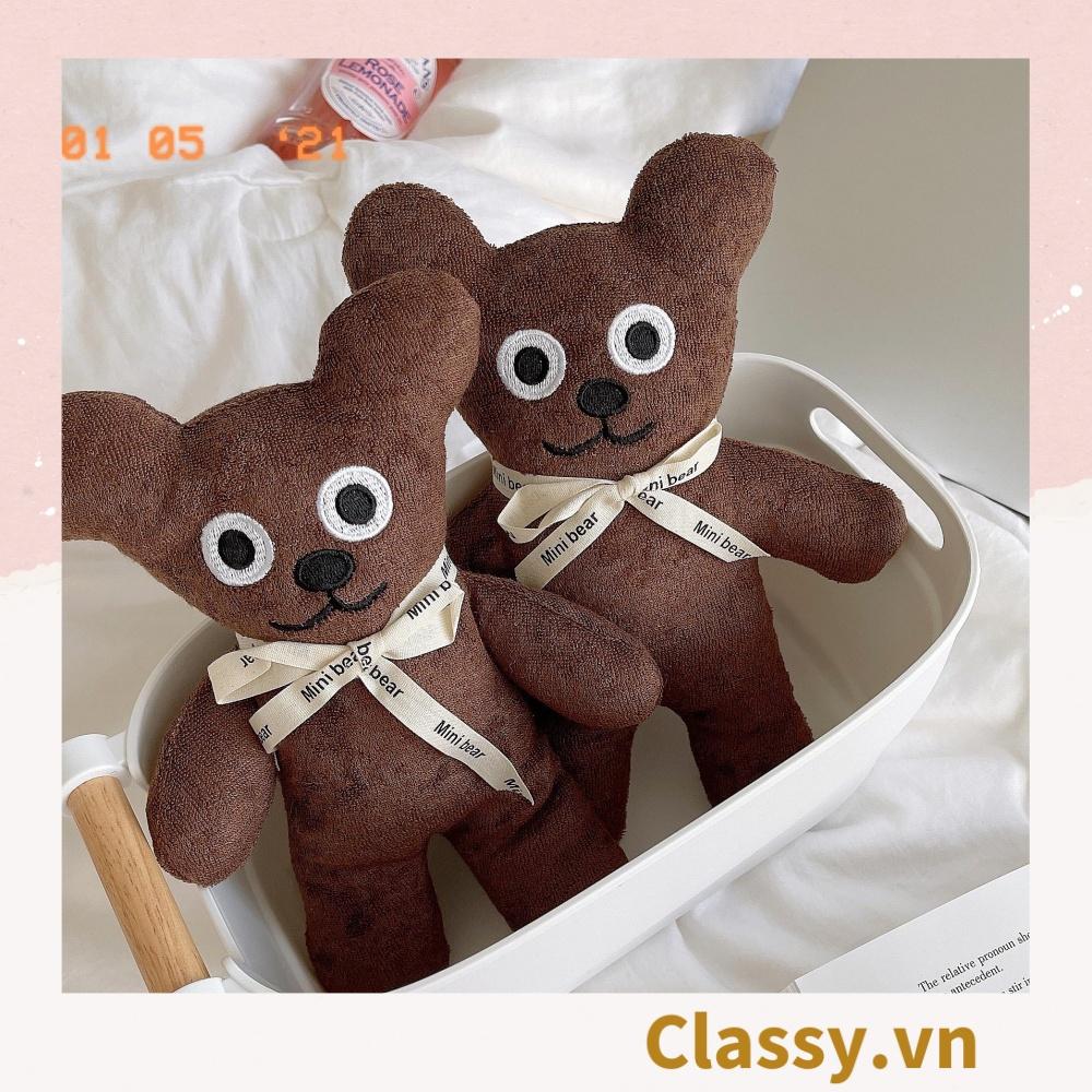 Chú gấu nâu dễ thương Classy dài 23 CM B1485 làm quà tặng cho bạn gái, bé yêu, trang trí nhà cửa