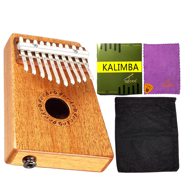 Đàn Kalimba 10 Phím Gỗ Mahogany Gecko K10MEQ Kèm Hộp Đựng (Có EQ)