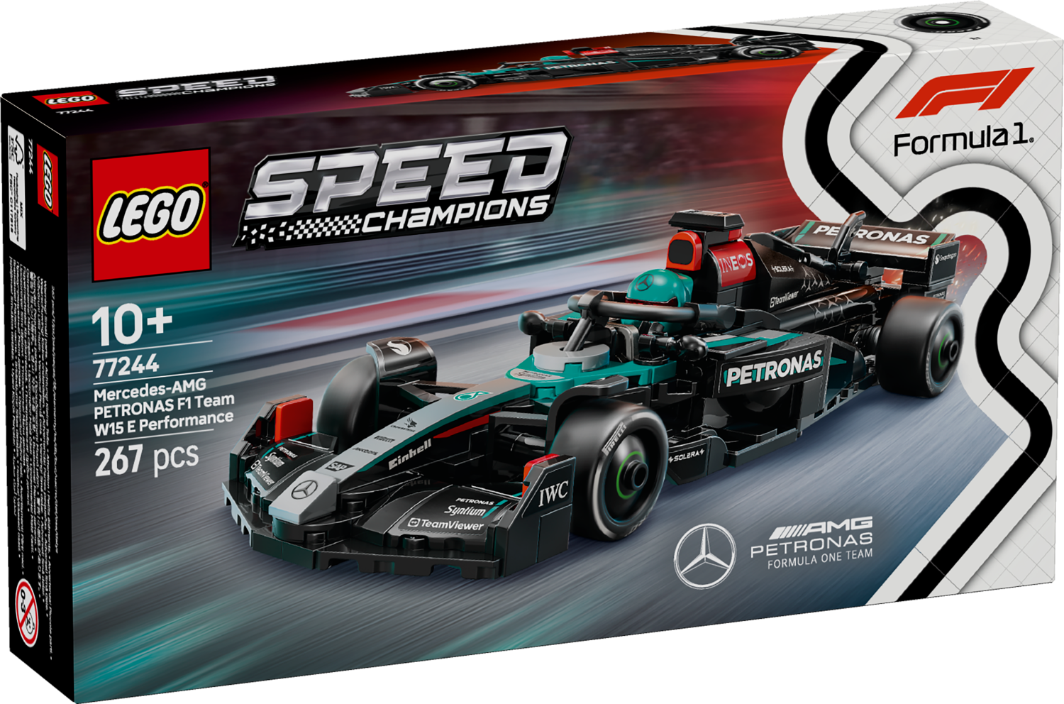 Đồ Chơi Lắp Ráp Xe Đua Mercedes-AMG F1 W15 - Lego Speed Champions 77244 (267 Mảnh Ghép)