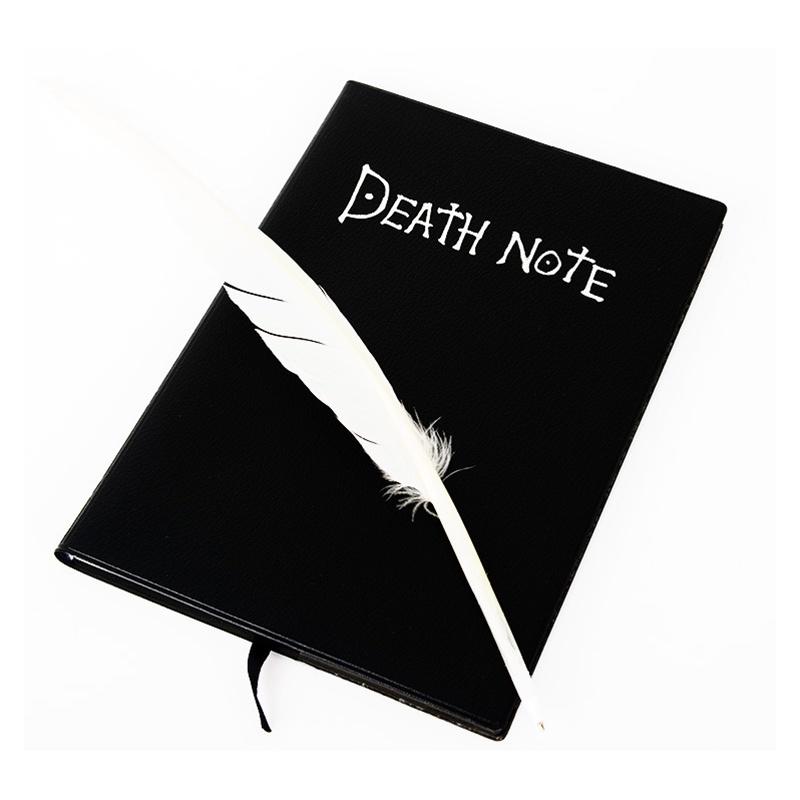 Sổ tay và bút lông vũ dùng để hóa trang nhân vật Death Note