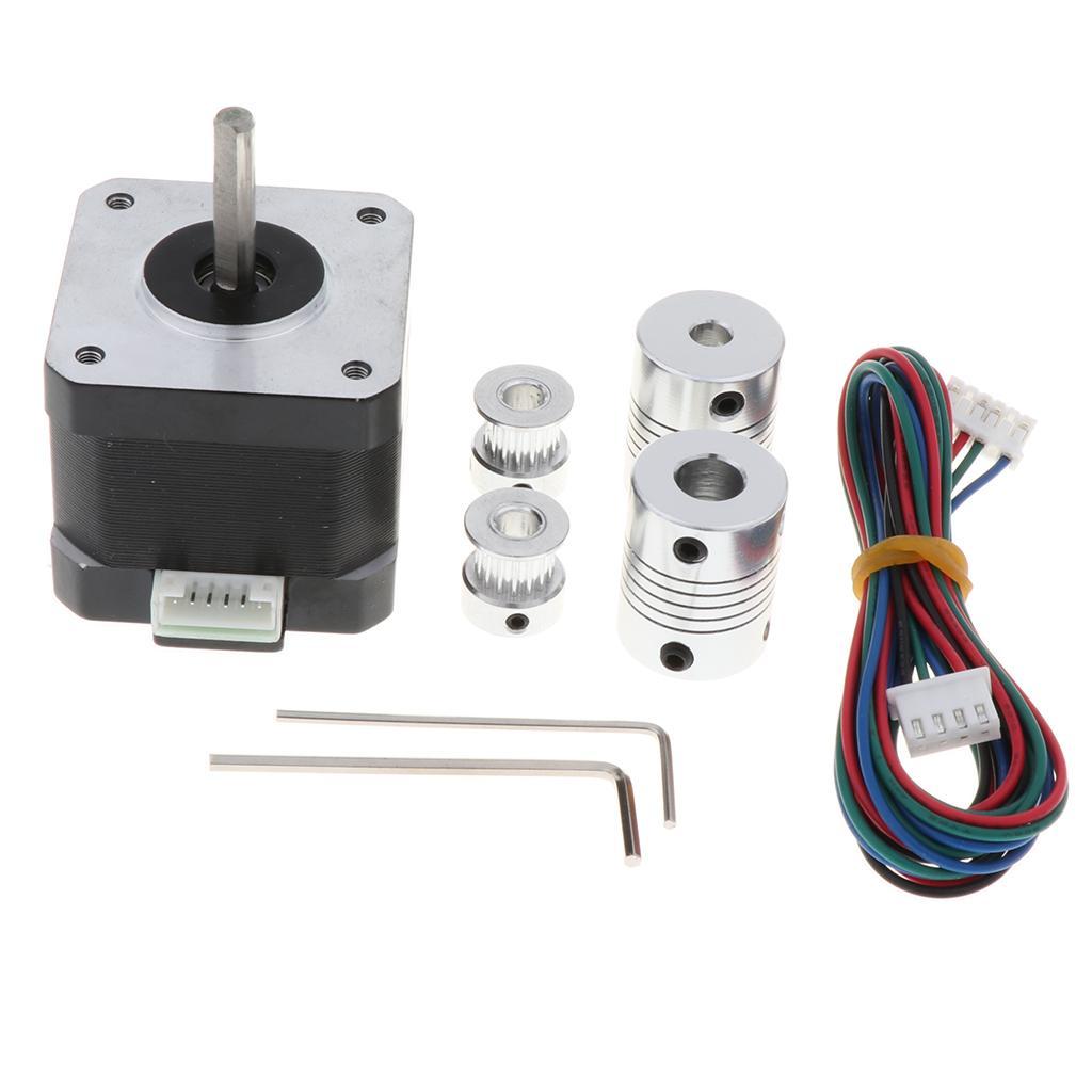 42 Stepper Motor for 3D Printer DIY CNC Robot, 1.8 Degree 3.96V Lower Noise