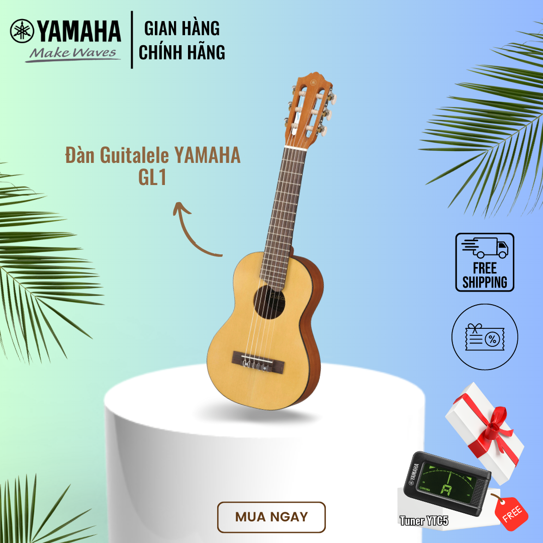 Đàn Guitalele YAMAHA GL1 kèm túi đựng - Guitar dây nylon theo phong cách Ukulele, mặt đàn gỗ vân sam, nhỏ gọn, sản phẩm chính hãng