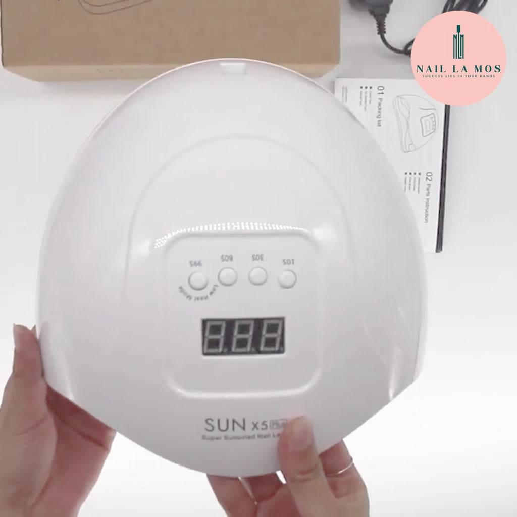 Máy làm khô móng tay tự động, Máy hơ gel Sun X7 Max cao cấp công suất 180w có chế độ cảm biến tự động, làm khô nhanh, ánh sáng Led không hại măt và da tay,