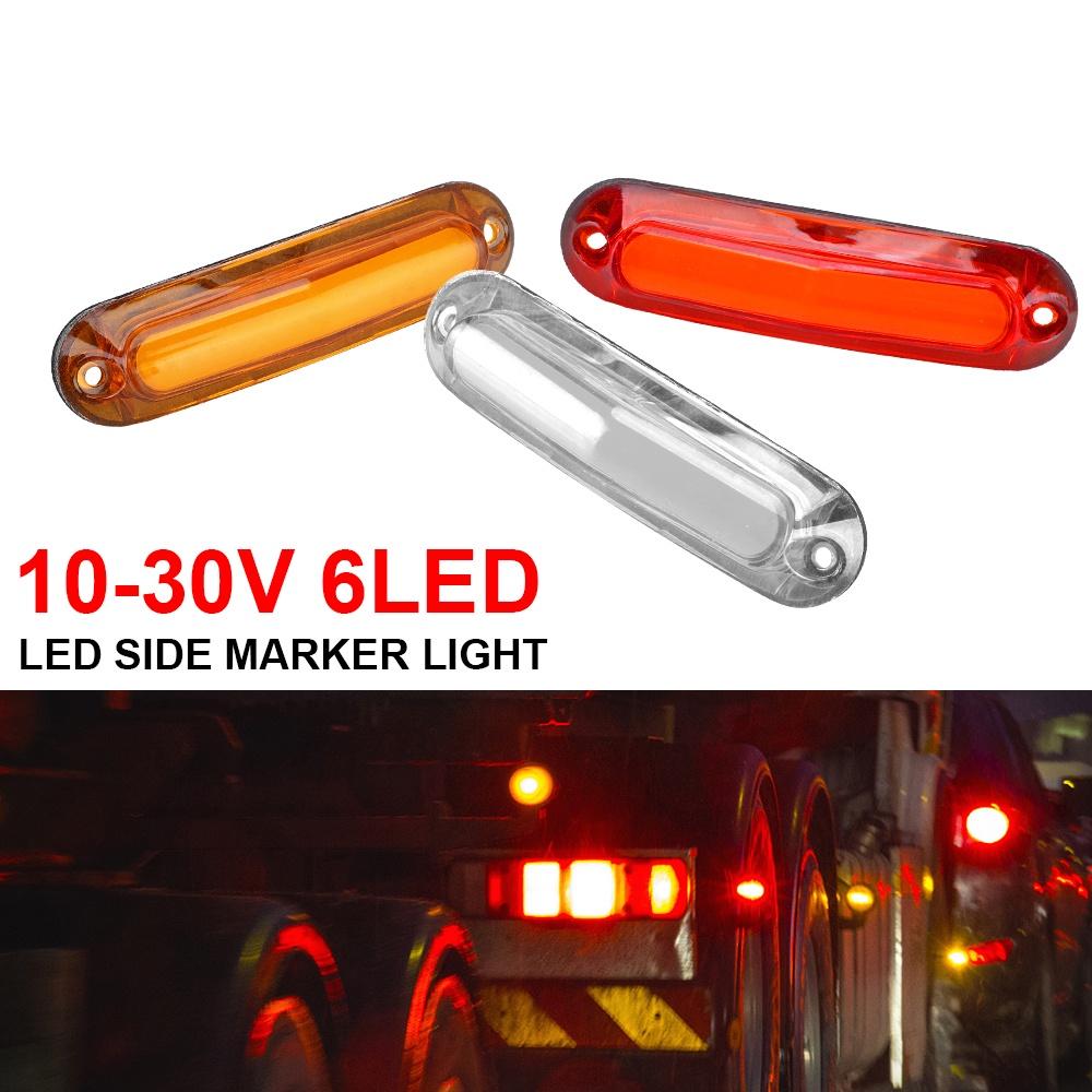 Turn Signal Light Rear Side Lamp 10-30V Running Light Indicator Lamp 6 LED Waterproof Led Side Marker Light For Car Trailer Truck