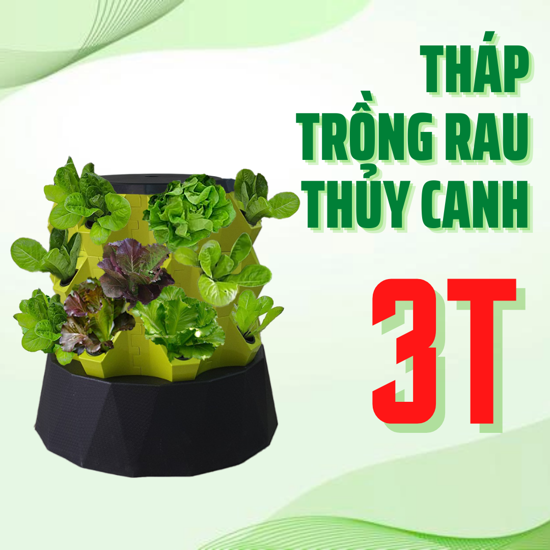 THÁP TRỒNG RAU THỦY CANH THÔNG MINH GREEN KONOHA - 3 TẦNG