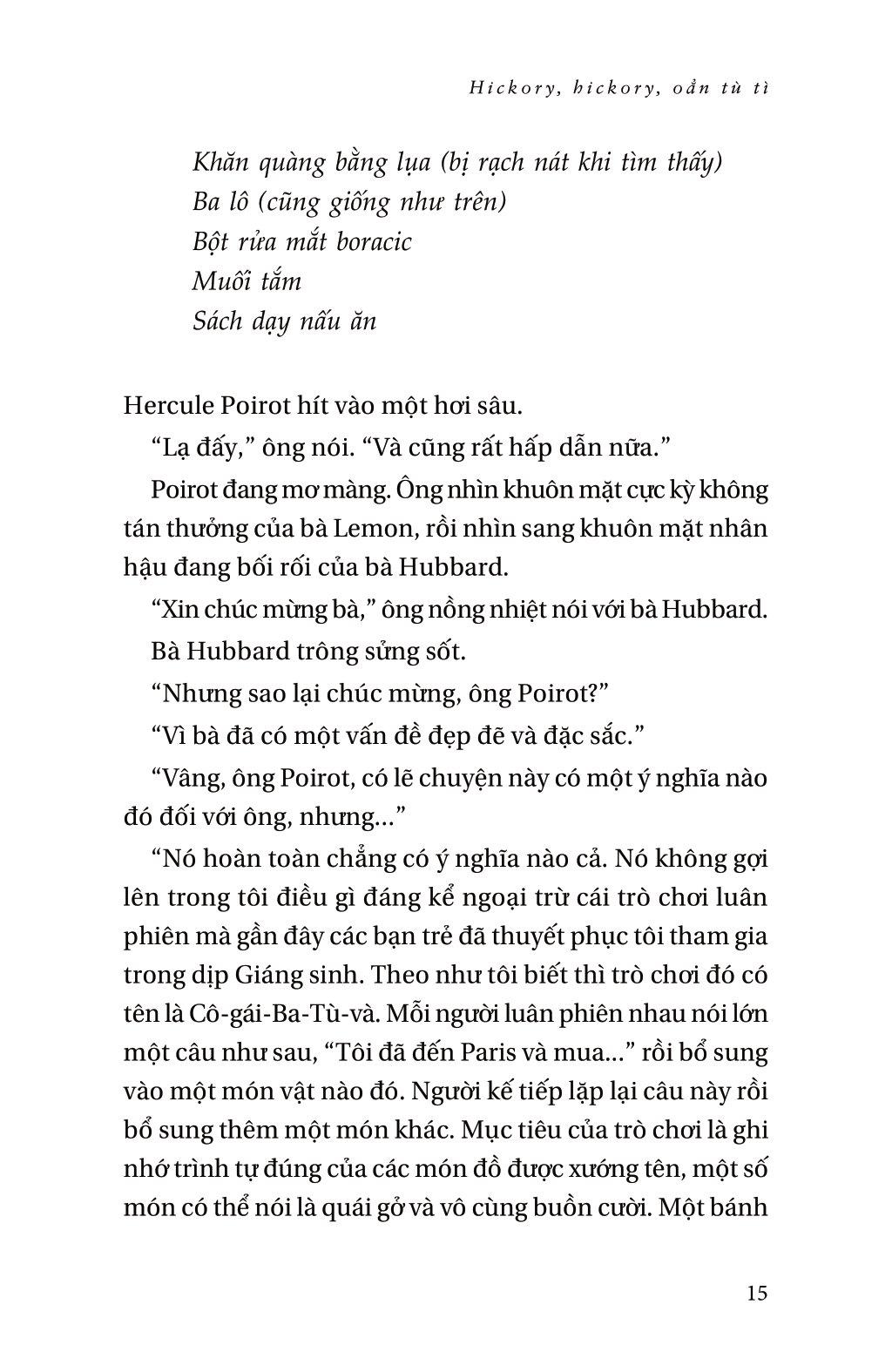 Hickory, Hickory, Oẳn Tù Tì