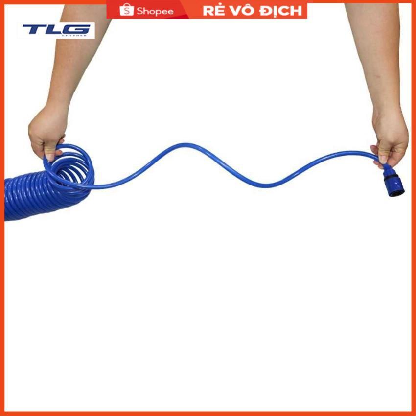 Bộ vòi xịt nước tưới cây đa năng 8 chế độ kèm dây tưới dạng lò xo co dãn 815814 loại 10m