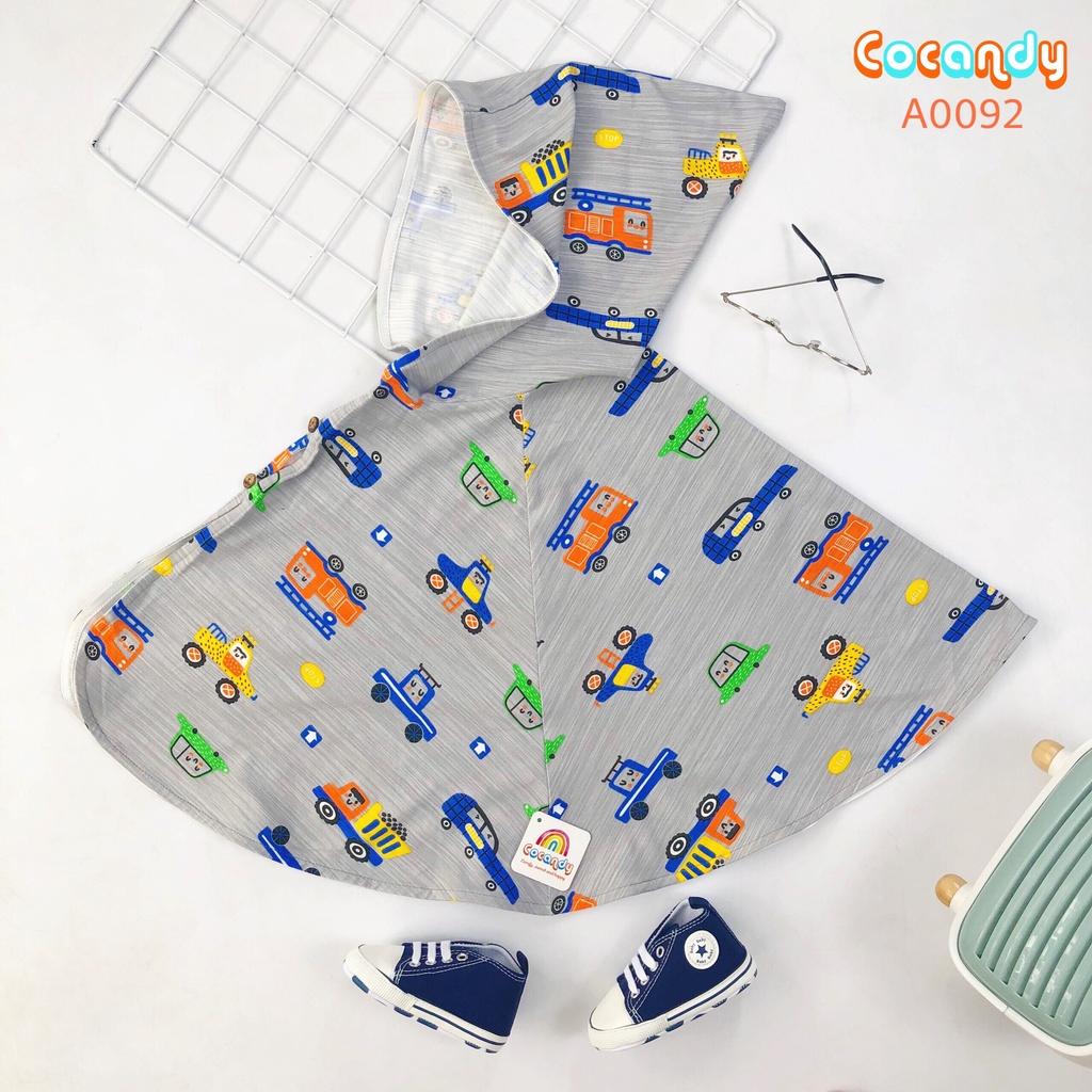 Áo choàng cho bé -áo choàng cánh dơi-áo chống nắng-chống gió-chất liệu cotton hàn cao cấp lô 002 của COCANDY mã AC10