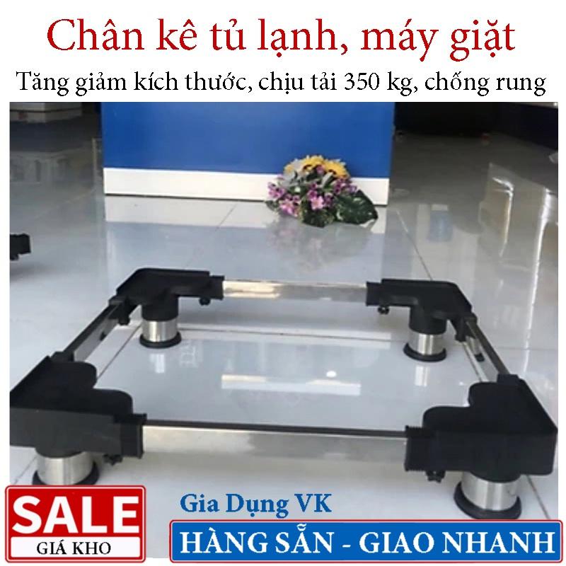 Chân Máy Giặt Chân Tủ Lạnh Đa Năng Inox - Điều Chỉnh Kích Thước Từ 43 Đến 63cm