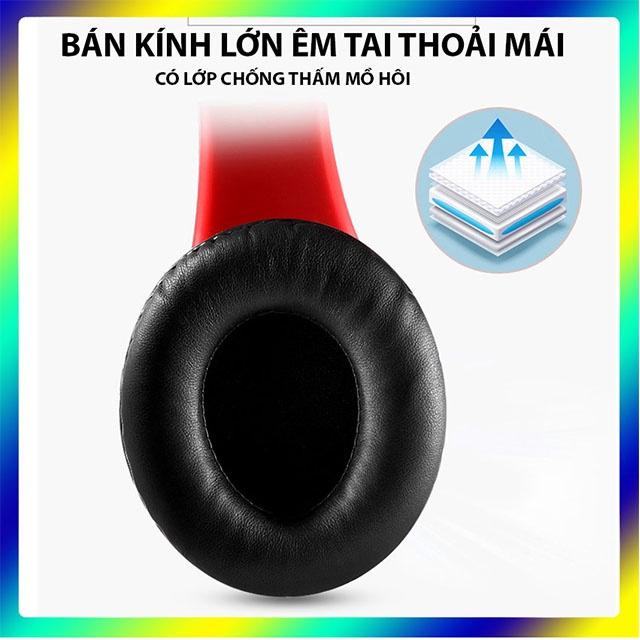 Tai nghe cute bluetooth 5.0 B39 Ecoking,có micro trò chuyện,đèn led,đài FM,ổ cắm thẻ nhớ, bas chất l- Hàng Chính Hãng