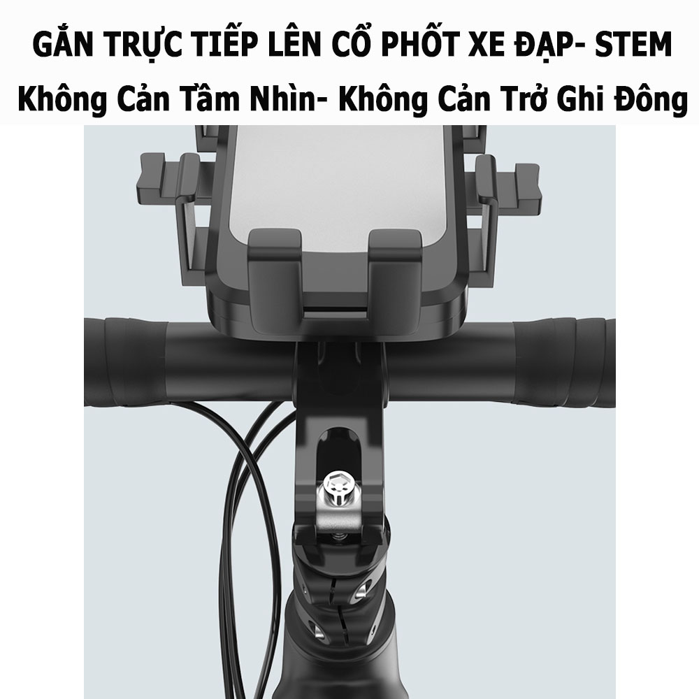 Giá Đỡ Điện Thoại Cho Xe Đạp; Kẹp Điện Thoại Gắn Cổ Phốt; Giá Đở Chống Rung Xe Thể Thao, Địa Hình - hàng nhập khẩu