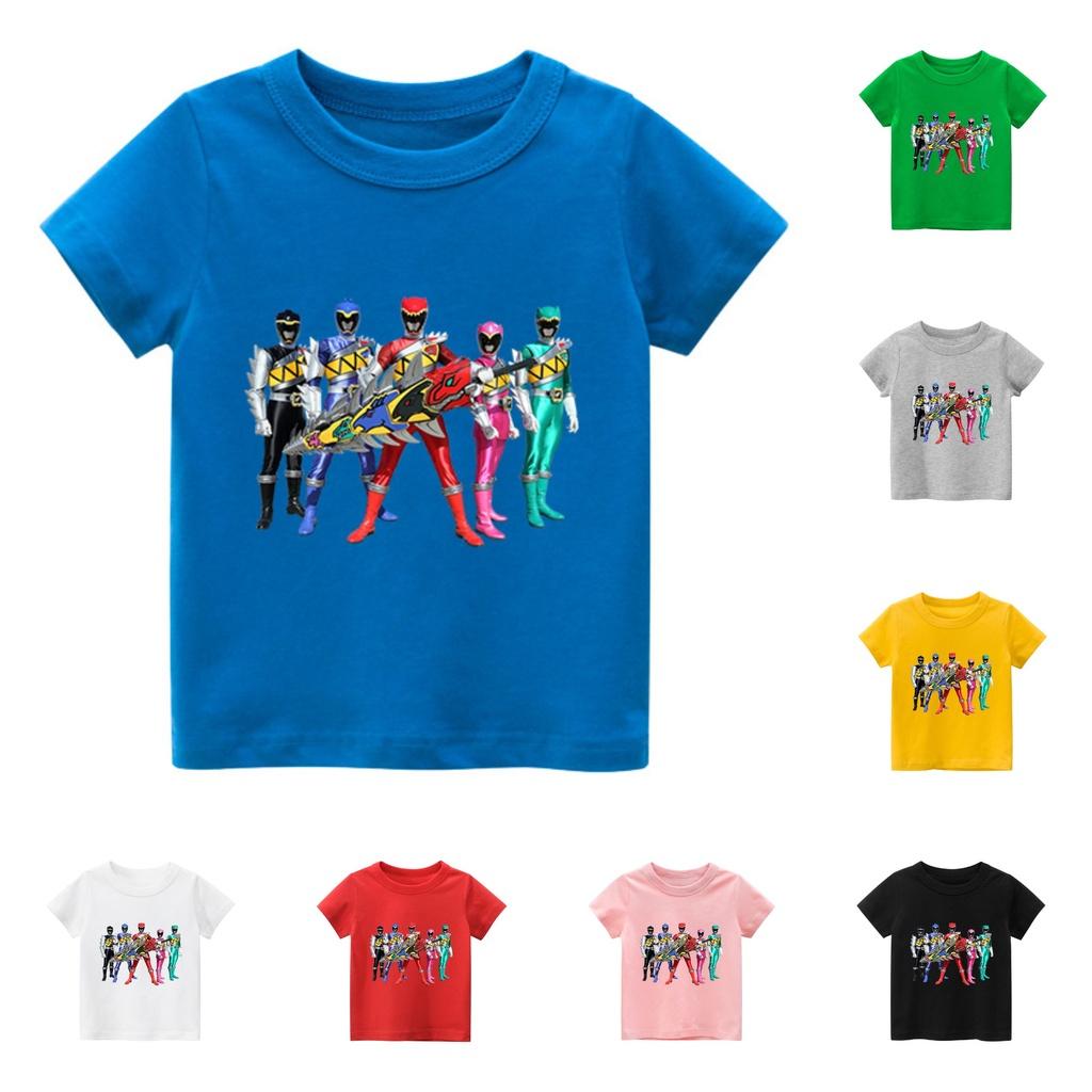 Áo thun trẻ em SIÊU NHÂN KHỦNG LONG , 8 màu áo, đầy đủ size có big size, MÀU KHÁC NHẮN TIN SHOP