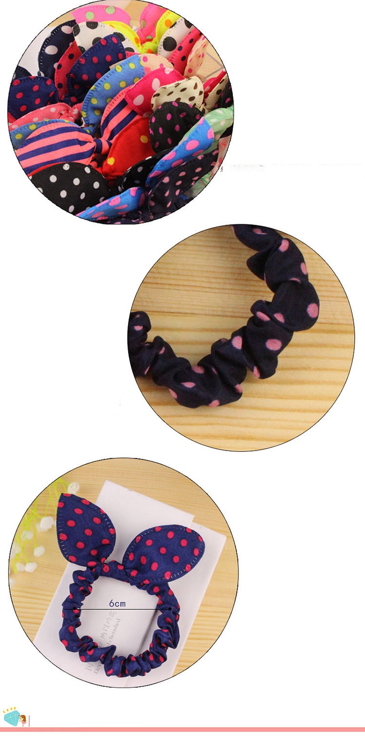 Combo 01 Dây buộc tóc Cherry Scrunchies dễ thương Kèm vòng tay chỉ đỏ may mắn Thailand