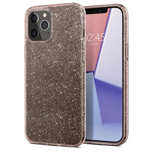 Ốp Spigen Liquid Crystal Glitter For IPhone 12/ 12 Pro tương thích với sạc không dây Hàng Chính Hãng