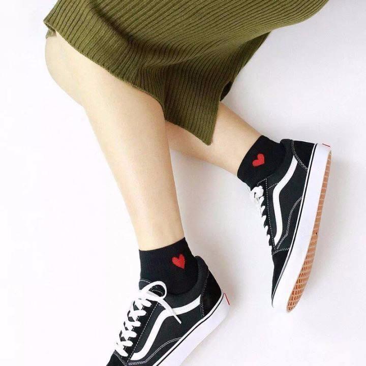 Combo 5 đôi tất trái tim thời trang, năng động - DMA store