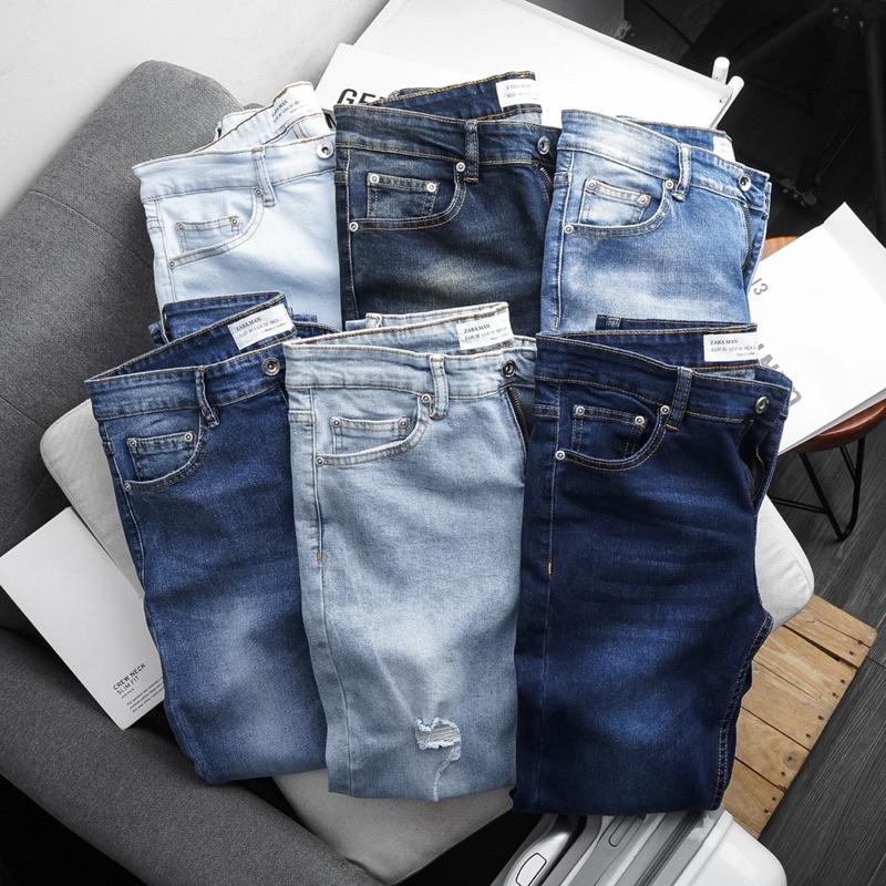 Quần jeans nam VNXK - Quần Jean Nam Ống đứng - jean co giãn đẹp nhất !