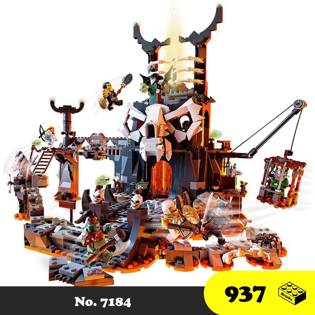 Đồ chơi lắp ráp Lâu đài Đầu lâu Ninja go - No. 7184 Skull Castle Ninjago - Xếp hình thông minh 937 mảnh ghép