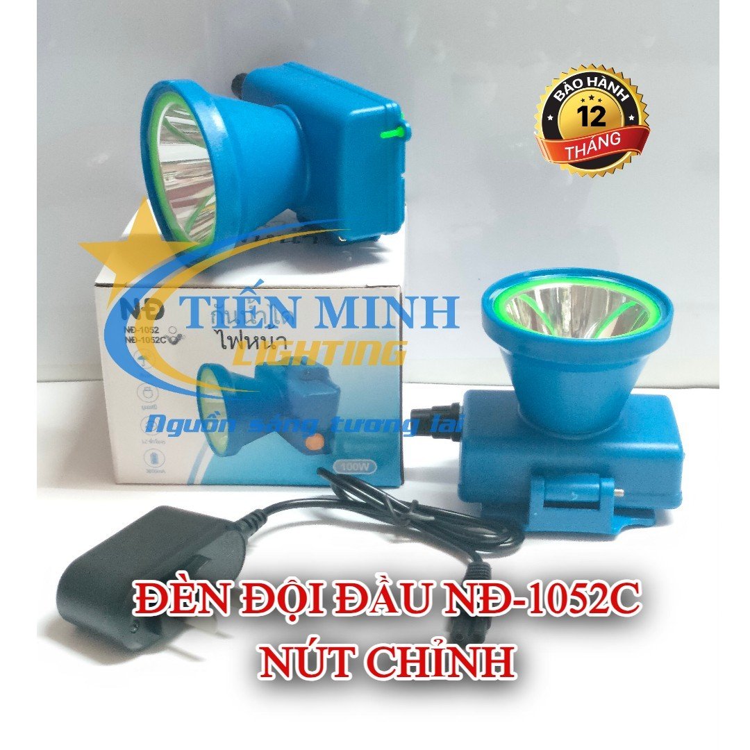 ĐÈN ĐỘI ĐẦU NĐ-1052C SIÊU SÁNG CHO ÁNH SÁNG CỰC MẠNH, LẶN DƯỚI NƯỚC ĐẾN 50 MÉT, PIN SẠC CHẤT LƯỢNG CAO ĐỘ SÁNG MẠNH, CỰ LY CHIẾU XA