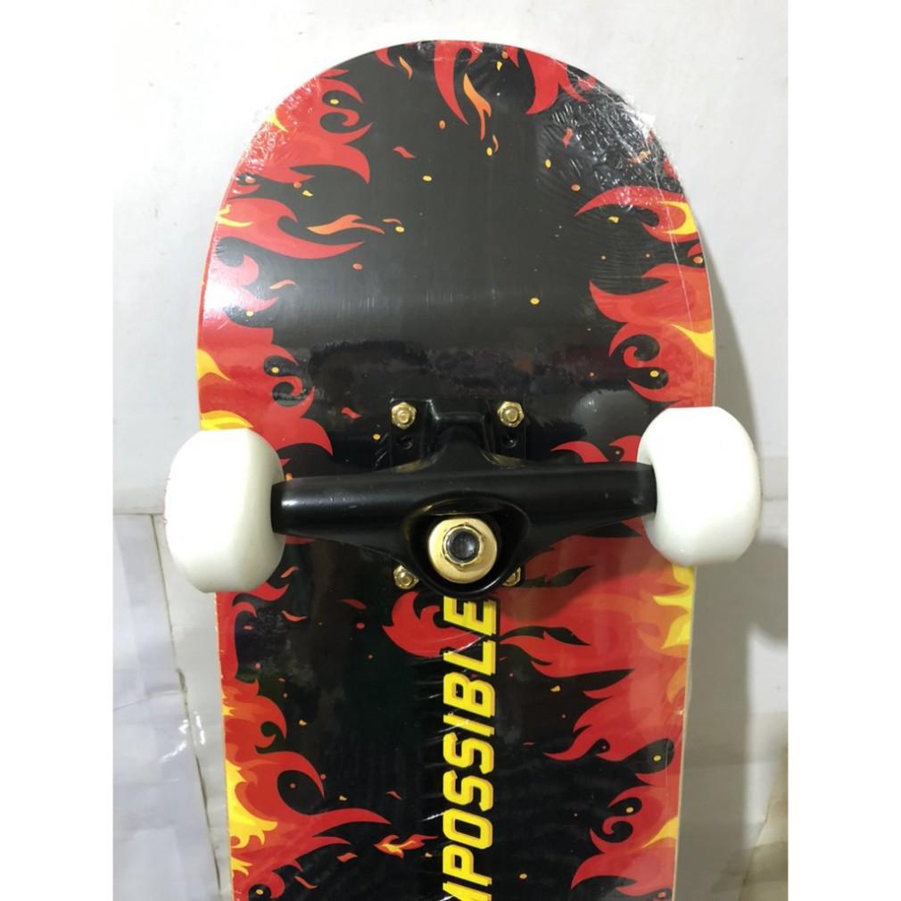 Ván Trượt Cao Cấp Skateboard Mặt Nhám gỗ ép 7 lớp chịu lực