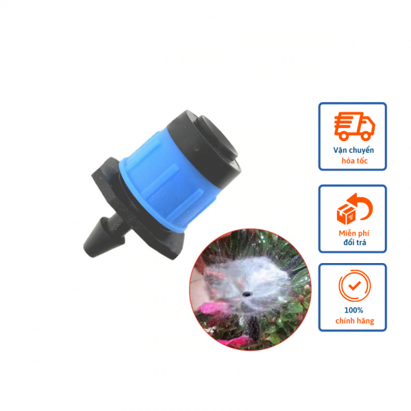 10 Béc tưới nhỏ giọt – phun mưa xòe xanh 70L/h có thể điều chỉnh