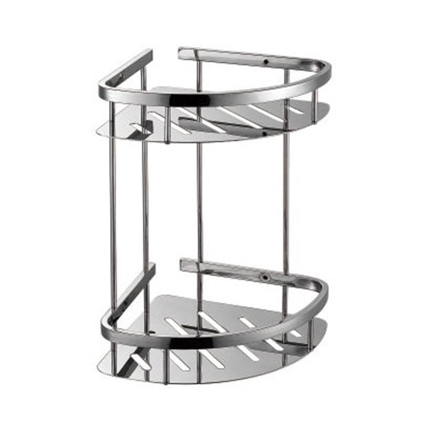 Kệ góc 2 tầng tam giác inox 304 chống rỉ hàng chất lượng cao