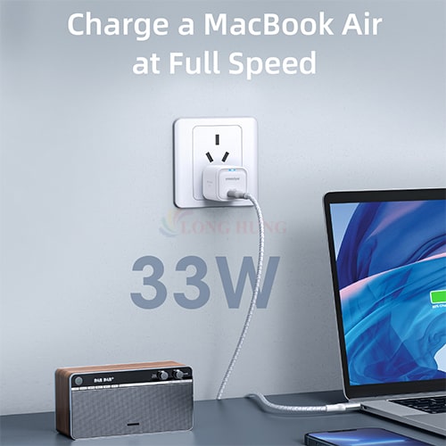 Cốc sạc Innostyle MiniCube 33W GaN Charger IC33PDWHI - Hàng chính hãng