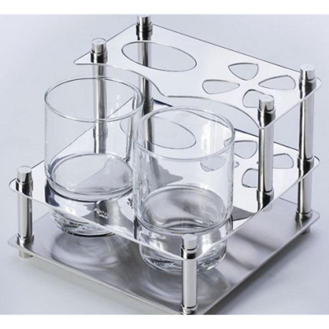 Kệ cốc bàn chải inox 304, kệ inox 304, kệ kem đánh răng inox 304