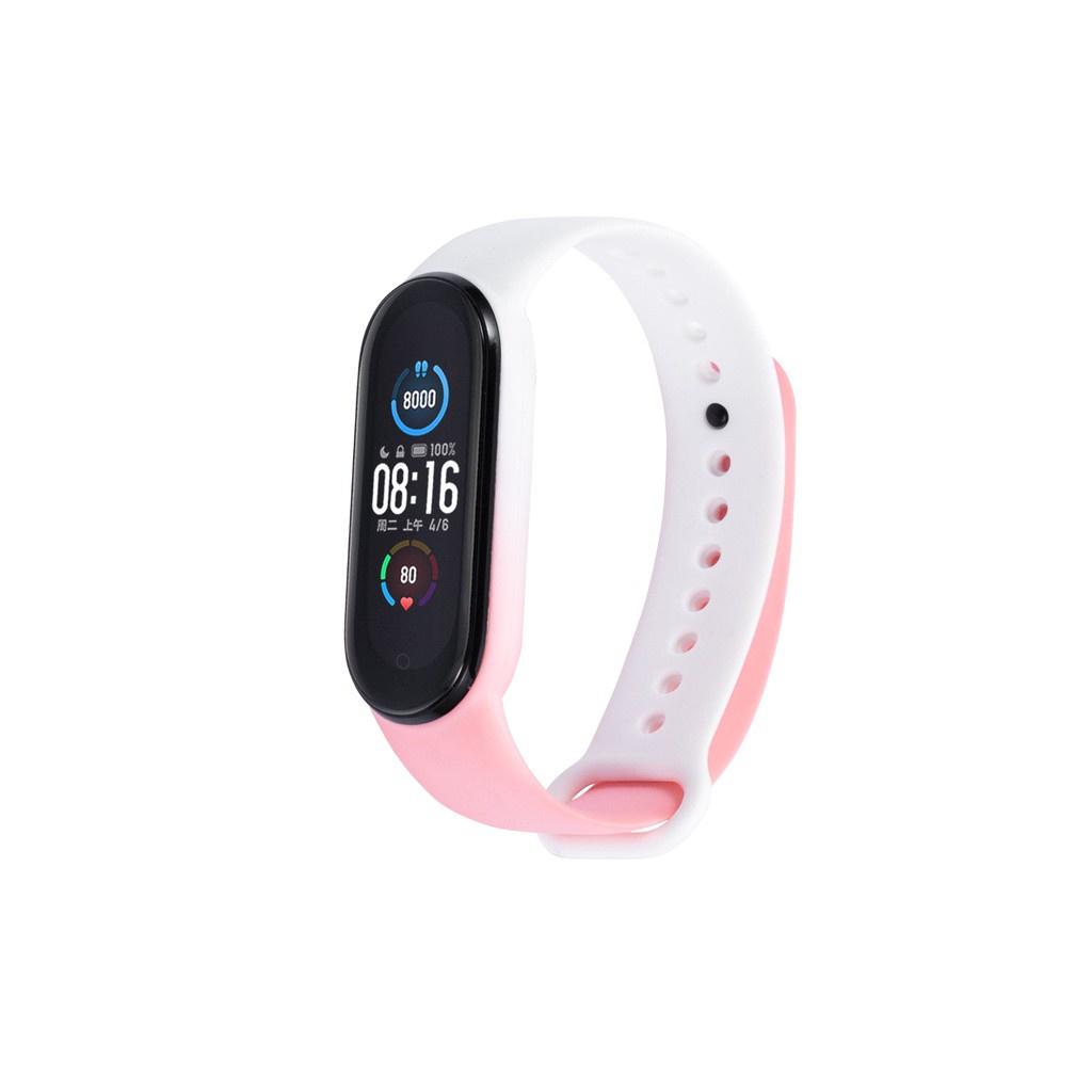 Dây đeo bằng silicon cho đồng hồ thông minh Xiaomi Mi Band 6 5 4 3 Miband 3 4 5 6