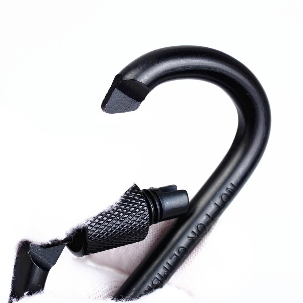 10Pieces D Ring Carabiner Screw Lock Climbing Buckle Snap Spring Clip Aluminum Alloy Hook Keychain for Camping Outdoor Activity
