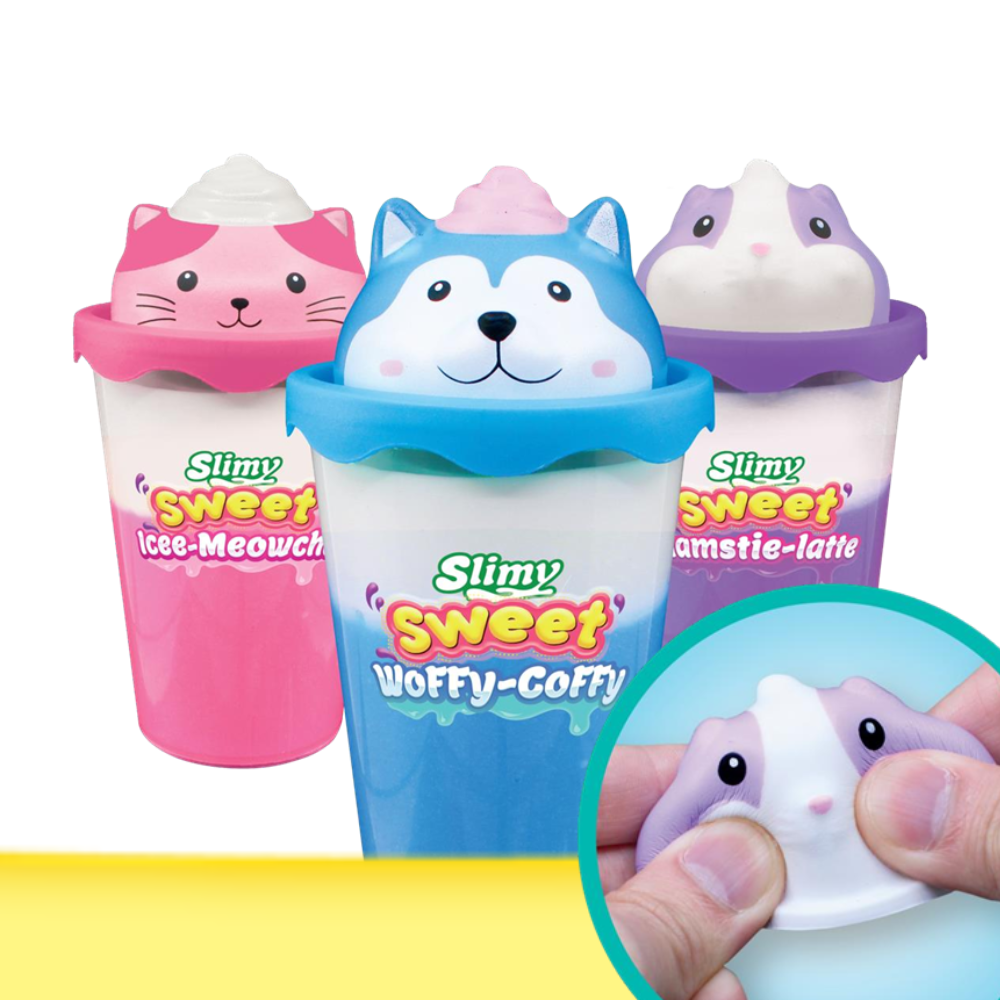Đồ Chơi Slime Cà Phê Icee–Meowcha Với Squishy Mèo Hồng Dẻo Ngọt Ngào SLIMY 33529