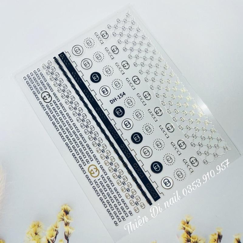 Stick hoạ tiết thương hiệu dán móng, miếng dán trang trí móng Thiên Di Nail
