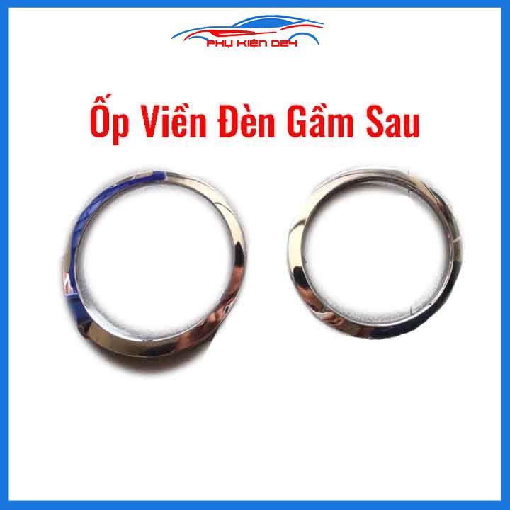 Ốp viền đèn gầm trước sau xe i10 Hatchback 2017-2018-2019-2020-2021 mạ Crom chống trầy trang trí làm đẹp xe