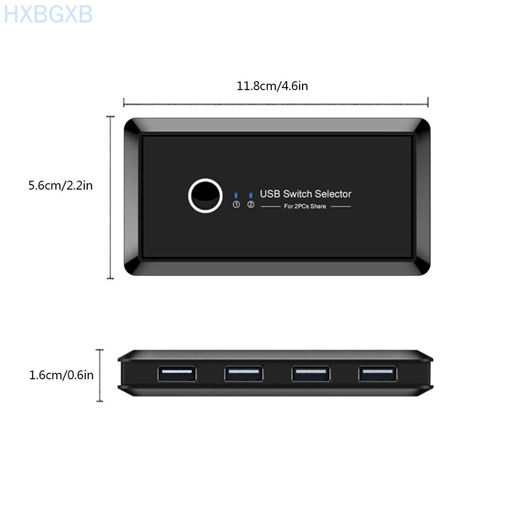 Bộ Chuyển Đổi Usb 2.0 2 Cổng Sharing 4 Usb Cho Chuột Và Bàn Phím