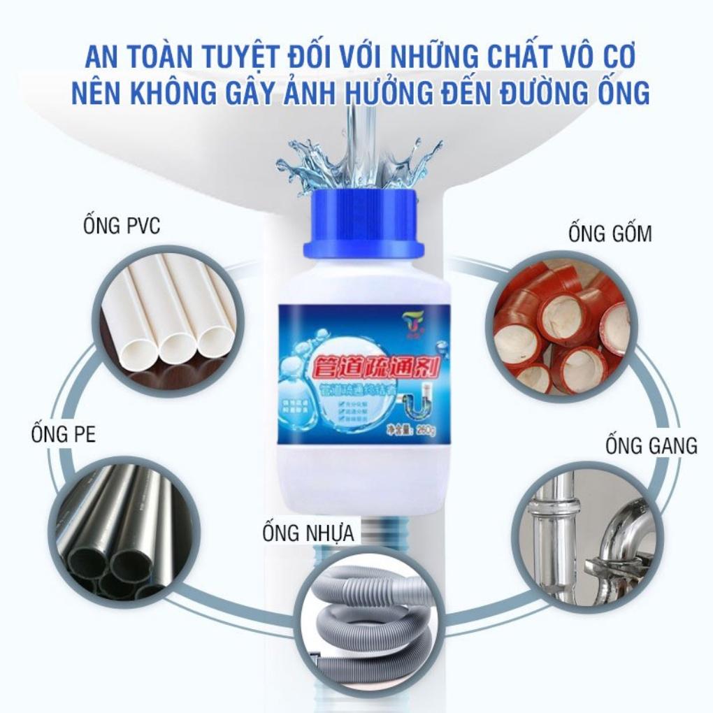 Bột thông cống siêu mạnh thế hệ mới fastpro, bột thông cống cực mạnh yuhao, bột thông tắc cống nhà tắm