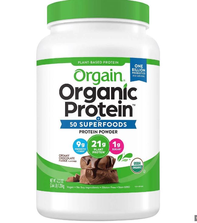 Bột đạm thực vật hữu cơ Orgain Organic Protein Hương Chocolate 1.20kg. Date 07/2024