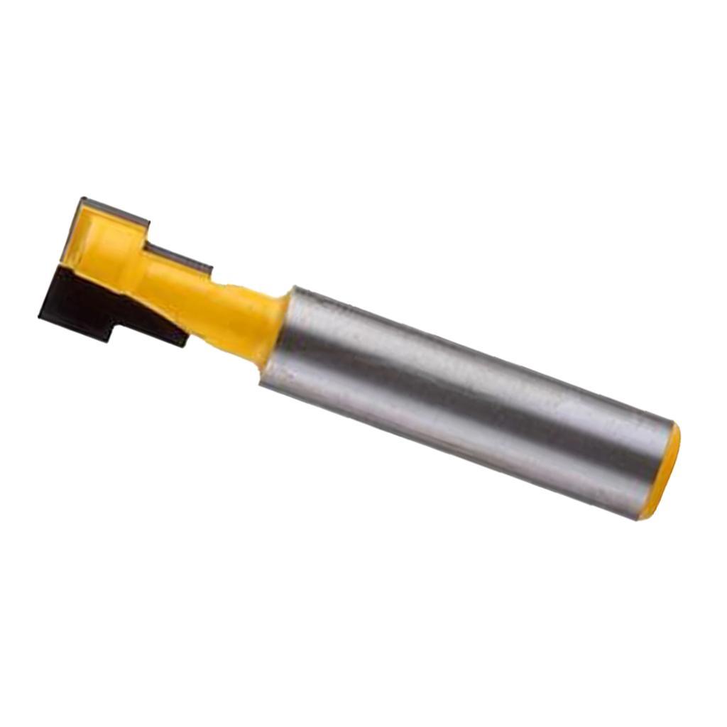 3-4pack 8mm Shank T-Slot Milling Cutter Router Bit for 1/4inch Hex Bolt