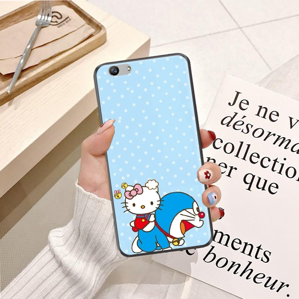 Ốp lưng điện thoại Oppo F1S viền silicon dẻo TPU hình Doremon Vui Nhộn - Hàng chính hãng