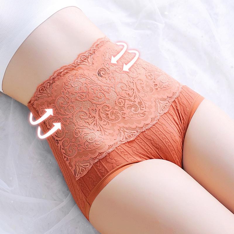 Quần Gen Bụng Phối Ren Cạp Cao Sexy Nâng Mông Giảm Eo