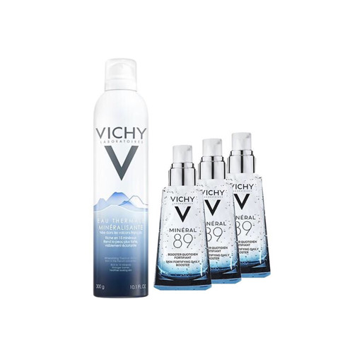 Bộ Xịt Khoáng Dưỡng Da Vichy Mineralizing Thermal Water (300ml) + Tặng Dưỡng Chất Giàu Khoáng Chất Mineral 89 1.5ml