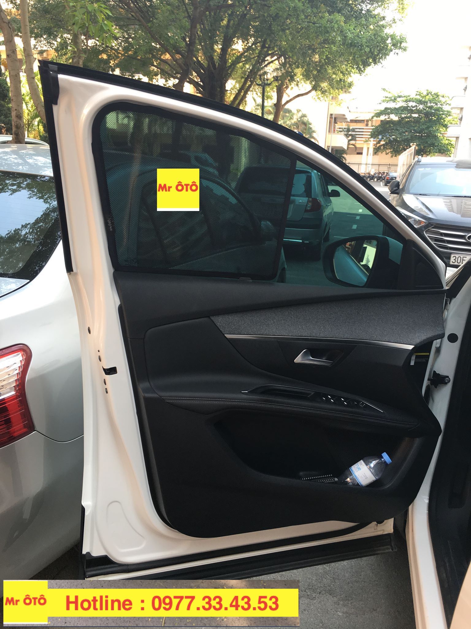 Rèm Che nắng xe Peugeot 3008 AN loại 1 có hút nam châm, Vải dày dặn, chống nắng tuyệt đối