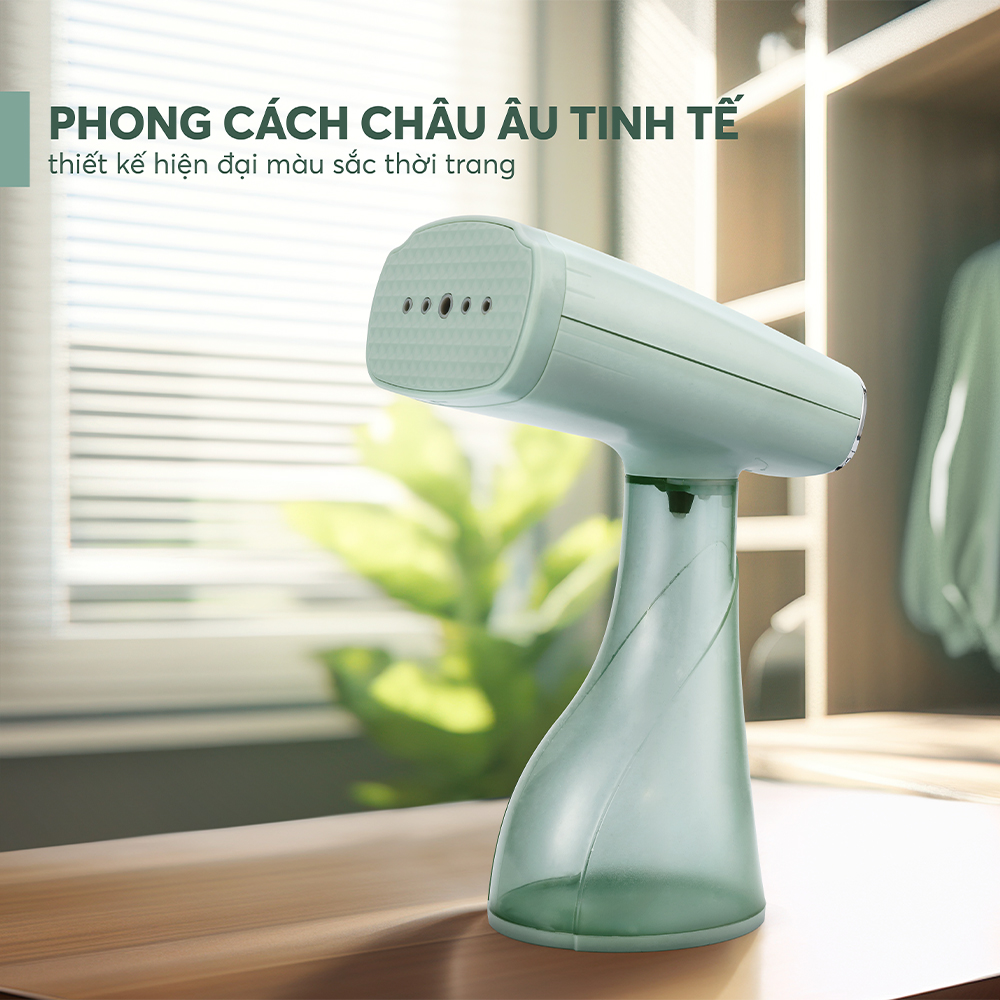 Bàn Ủi Hơi Nước Cầm Tay Elmich SIE9163 1300W, Hàng Chính Hãng, Đầu Phun Hơi Phủ Chống Dính - JoyMall