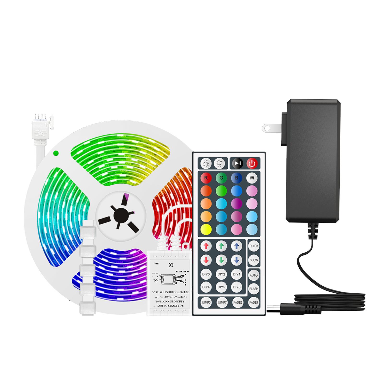 Dây đèn led 16.4ft.RGB 150 bóng điều khiển từ xa 44 nút bấm 5050 6 chế độ