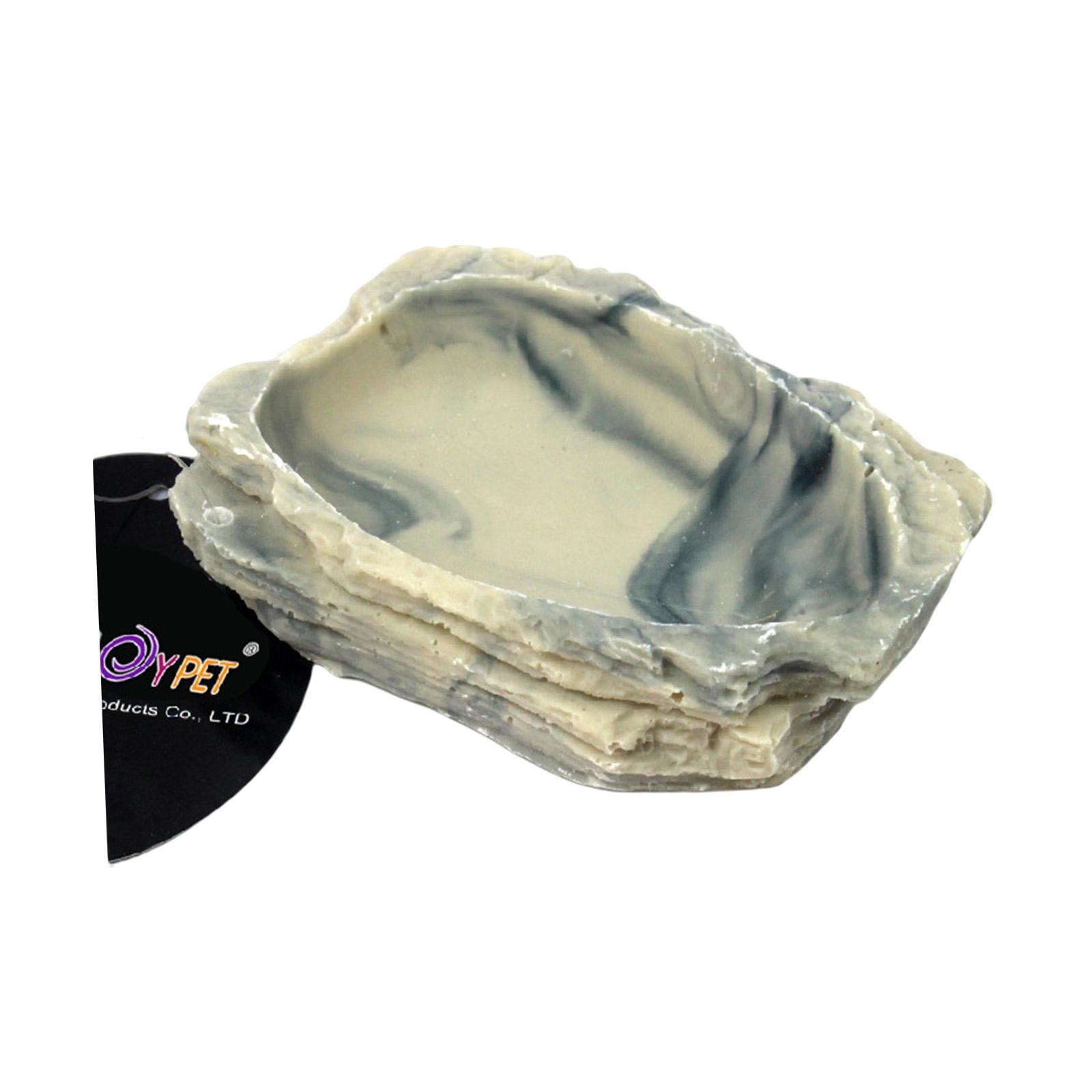 Reptile  Bowl Feeding Bowl Resin Food Feeder for Frog Dragon Gecko