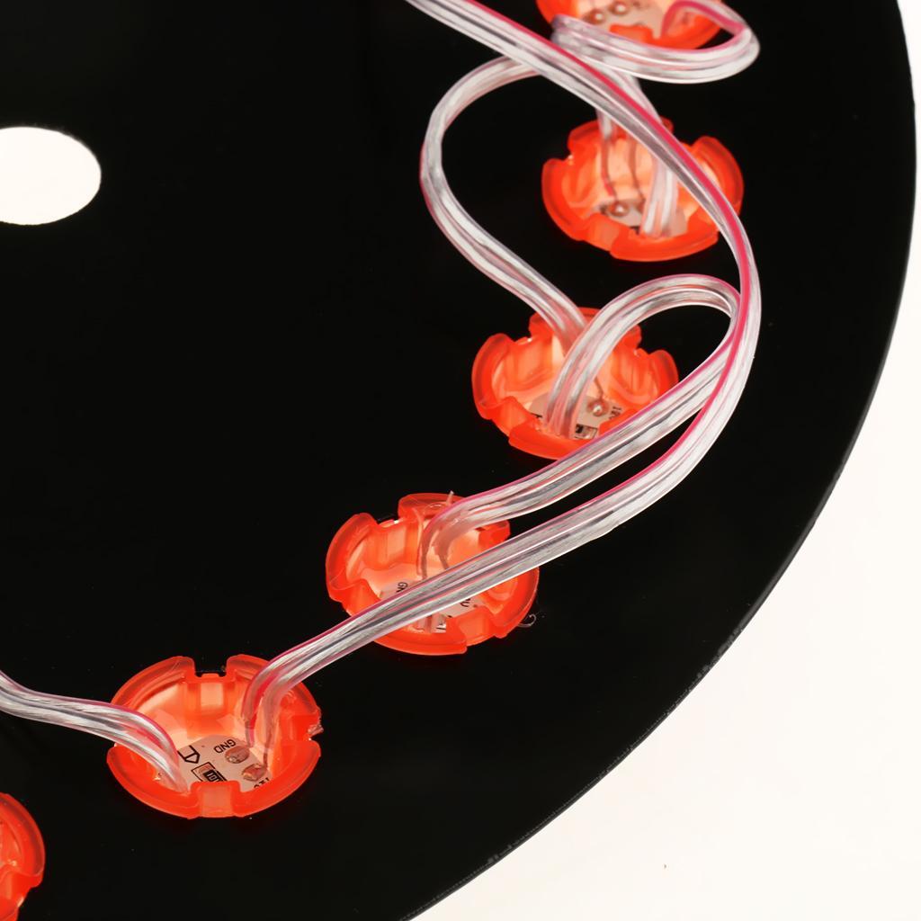 3rd Brake Decor Spare Tire 25 LED Wheel Light for TJ 96-17
