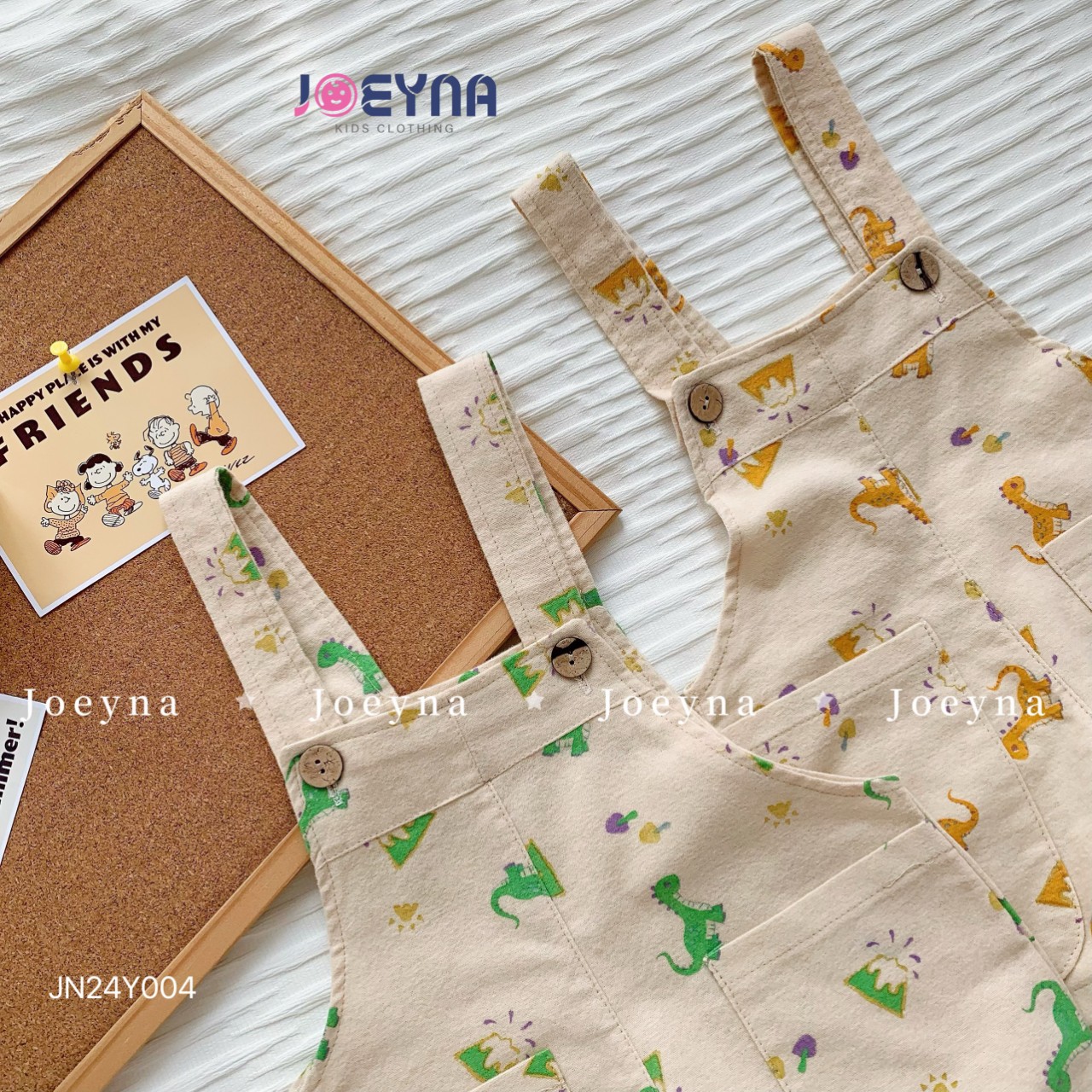 Yếm cho bé trai 1-7 hình khủng long in tràn vải thô cao cấp mềm mại ngộ nghĩnh thời trang