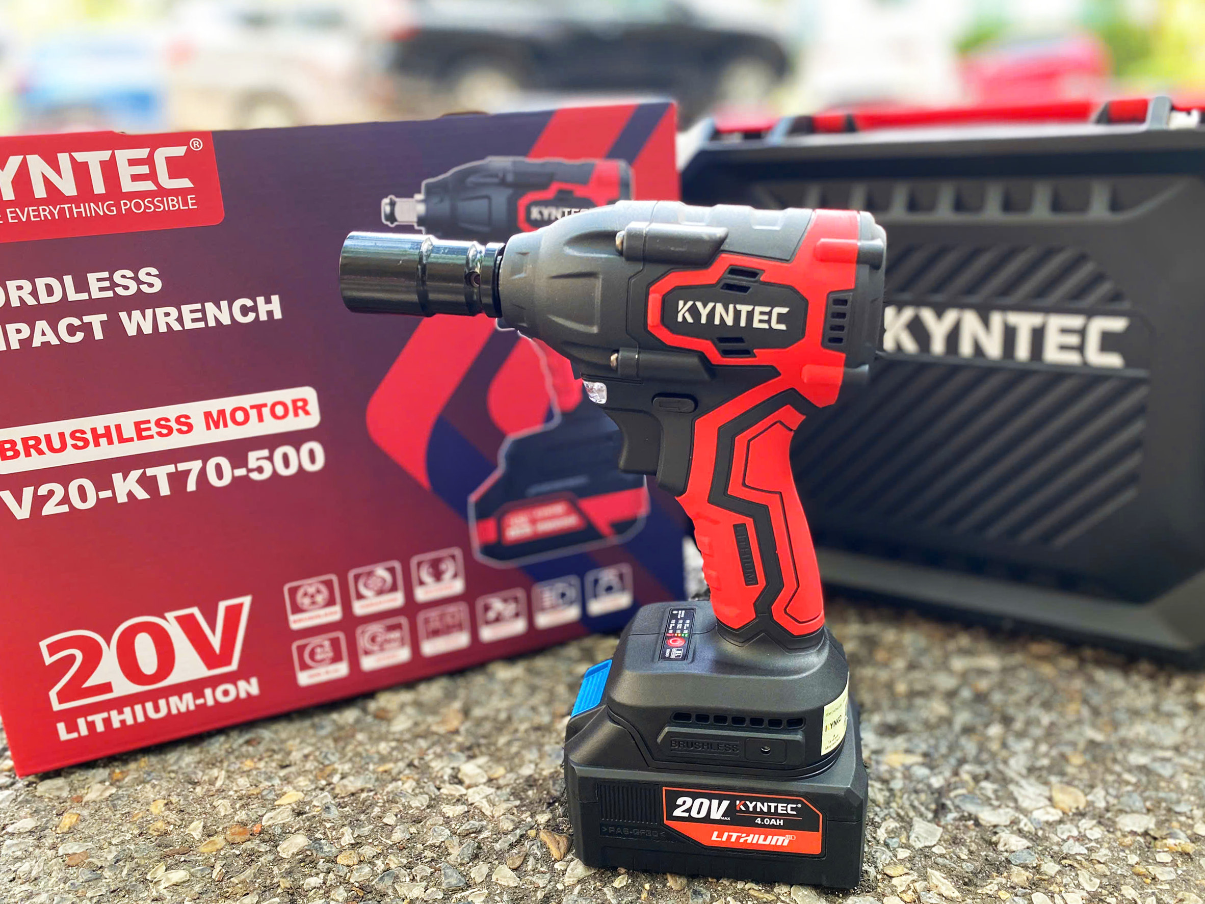 Thân máy siết bulong pin chính hãng Kynko Kyntec KT70 20V 4.0AH chân pin phổ thông (giá không gồm pin)