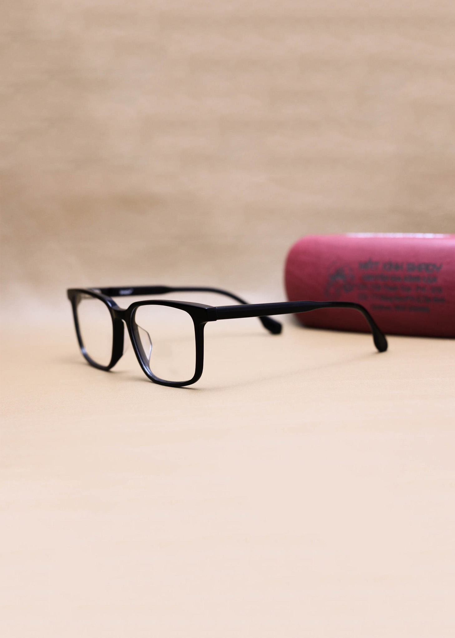 Gọng Kính Cận Dáng Vuông Bầu Thời Trang Nam, Chất Nhựa Acetate Nguyên Khối - G1765