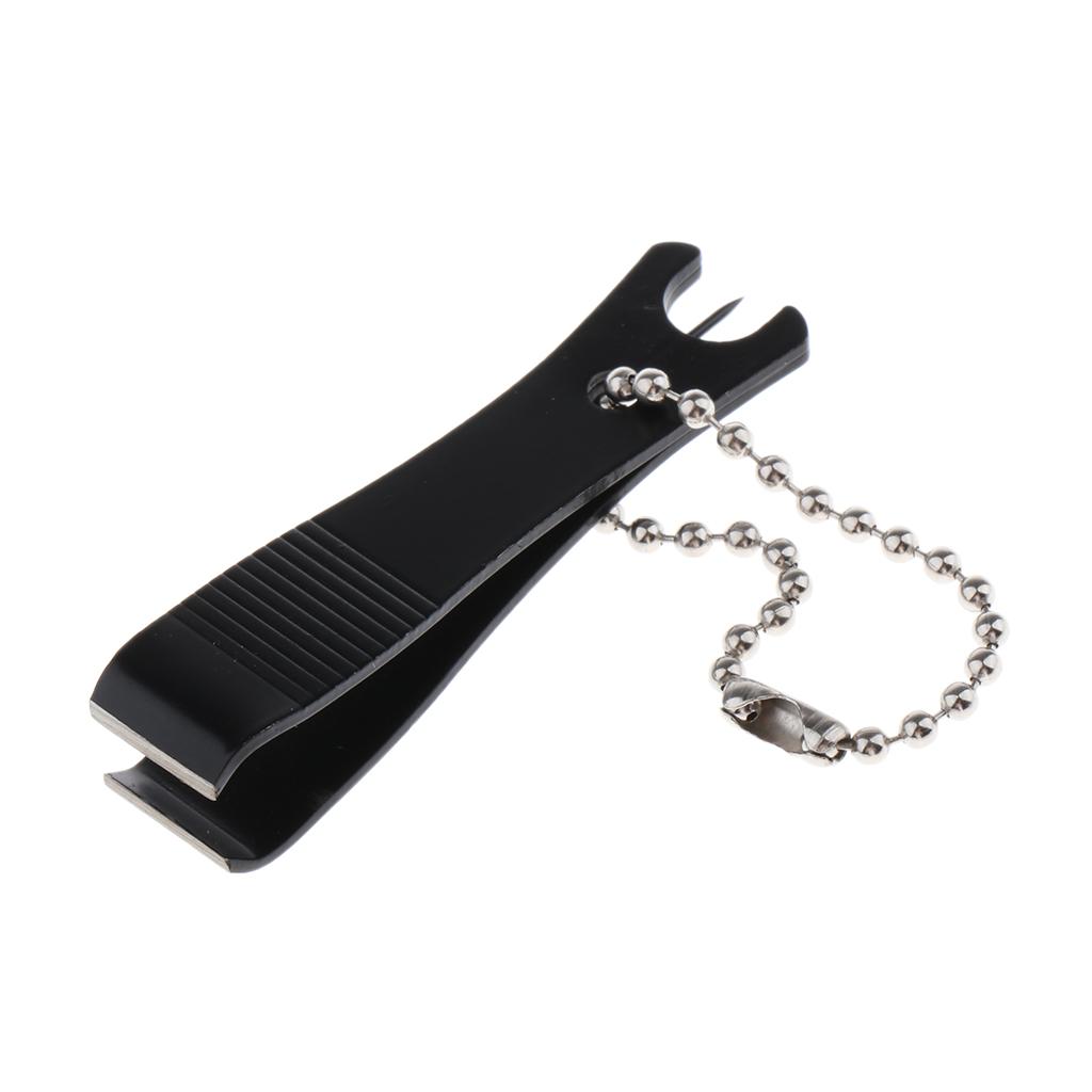 Metal Fishing Line Nipper Line Cutter Clipper Scissor Hook Eye Cleaner Black