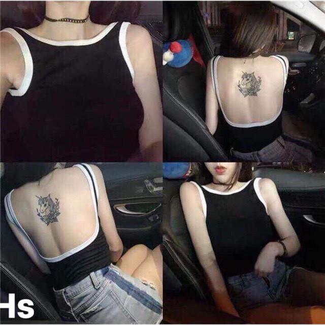 BB61 Áo Ba lỗ khoét lưng siêu sexy Đi chơi đi Tập