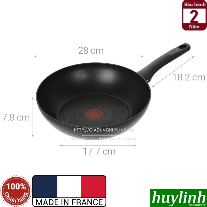 Chảo chiên xào sâu lòng đáy từ Tefal Ultimate 28cm - G2681972 - Sản xuất tại Pháp - Không kén bếp - Hàng chính hãng